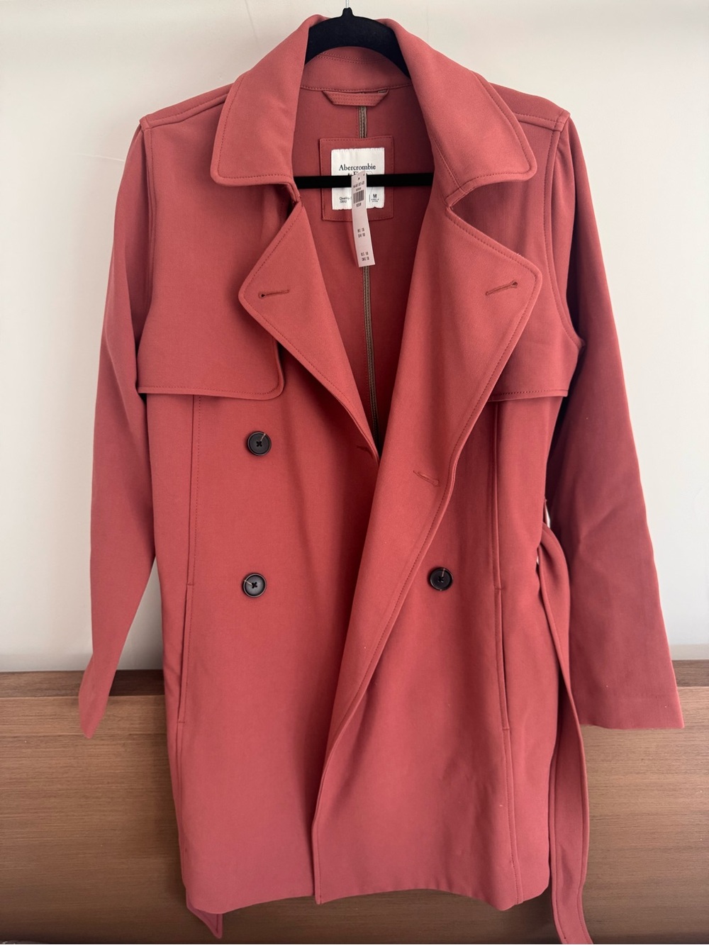Abercrombie & Fitch Drapey Trench Coat - Picture 5 of 9